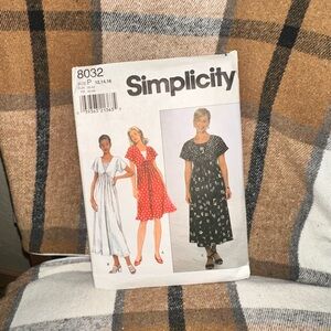 Simplicity Women's Midi Dress Sewing Pattern #8032